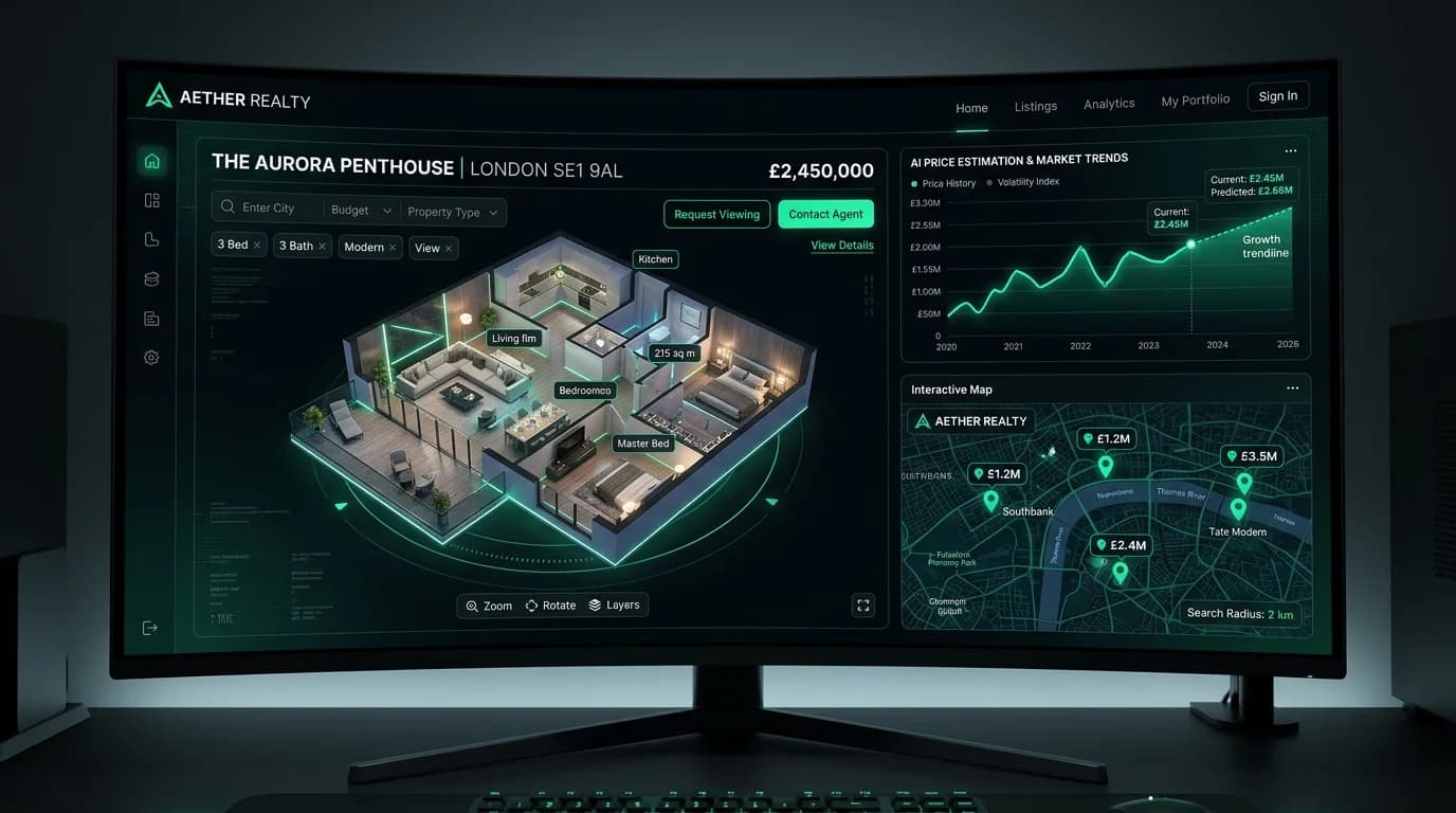 AI Property Marketplace Software: Integrating Intelligent Search, Valuation, and Lead Matching