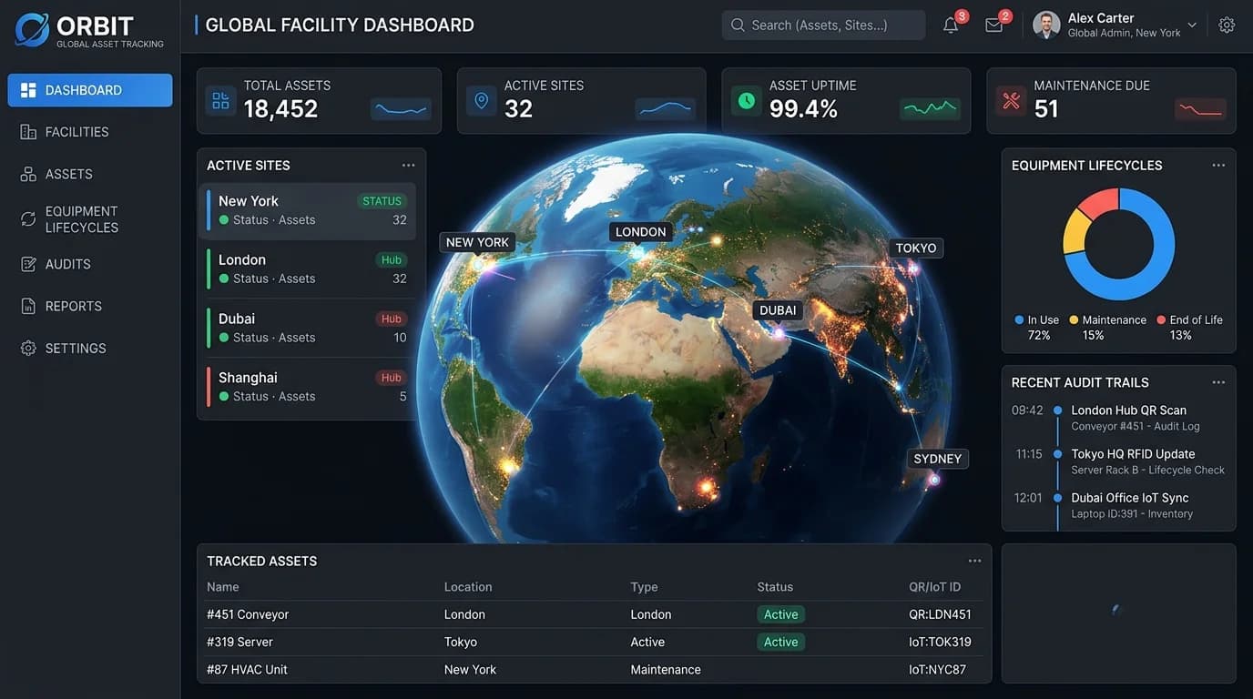 Global Enterprise Fixed Asset Management Software: Tracking Equipment and Infrastructure Worldwide