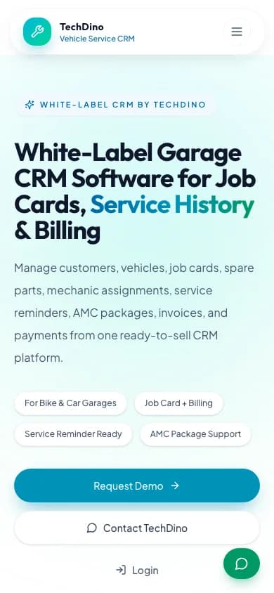 Vehicle Service App mobile app preview