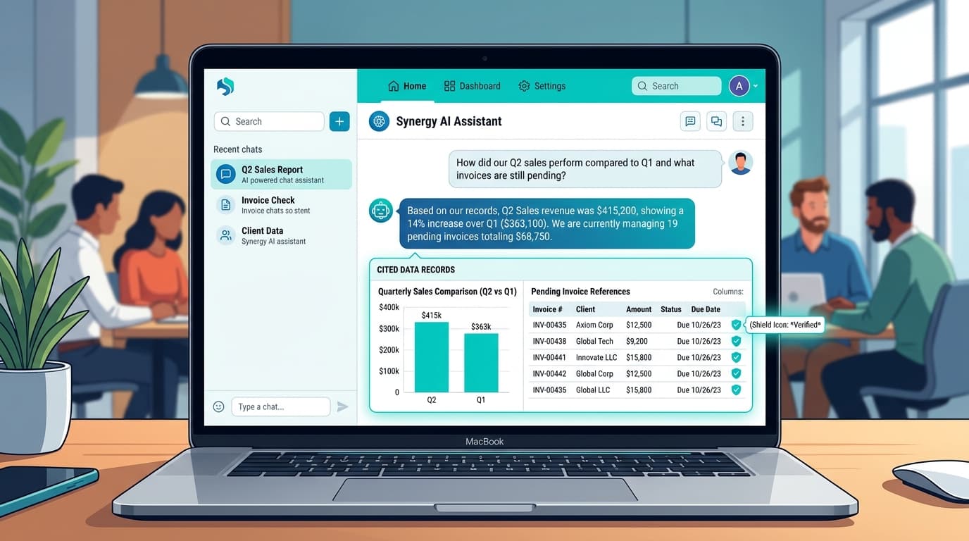 How AI Assistants Answer Business Questions from Live Company Data