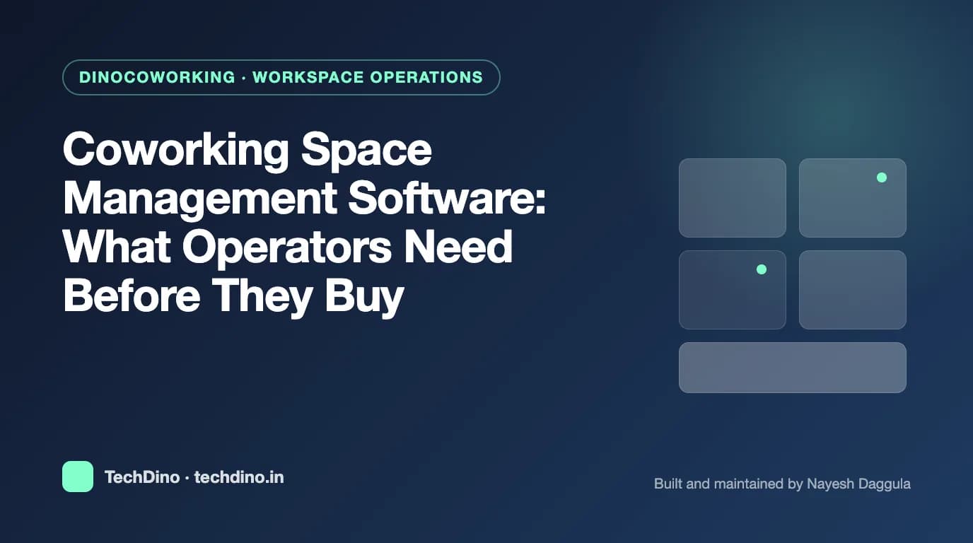 Coworking Space Management Software: What Operators Need Before They Buy