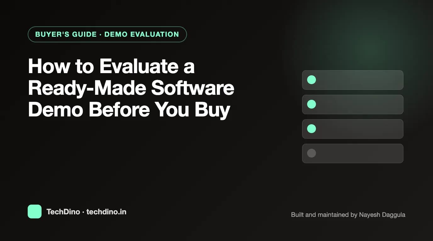 How to Evaluate a Ready-Made Software Demo Before You Buy