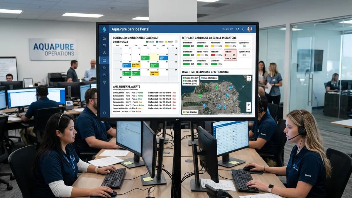 Water Purifier & RO Service CRM: Managing AMC Contracts and Field Dispatch Without Per-Technician SaaS Costs
